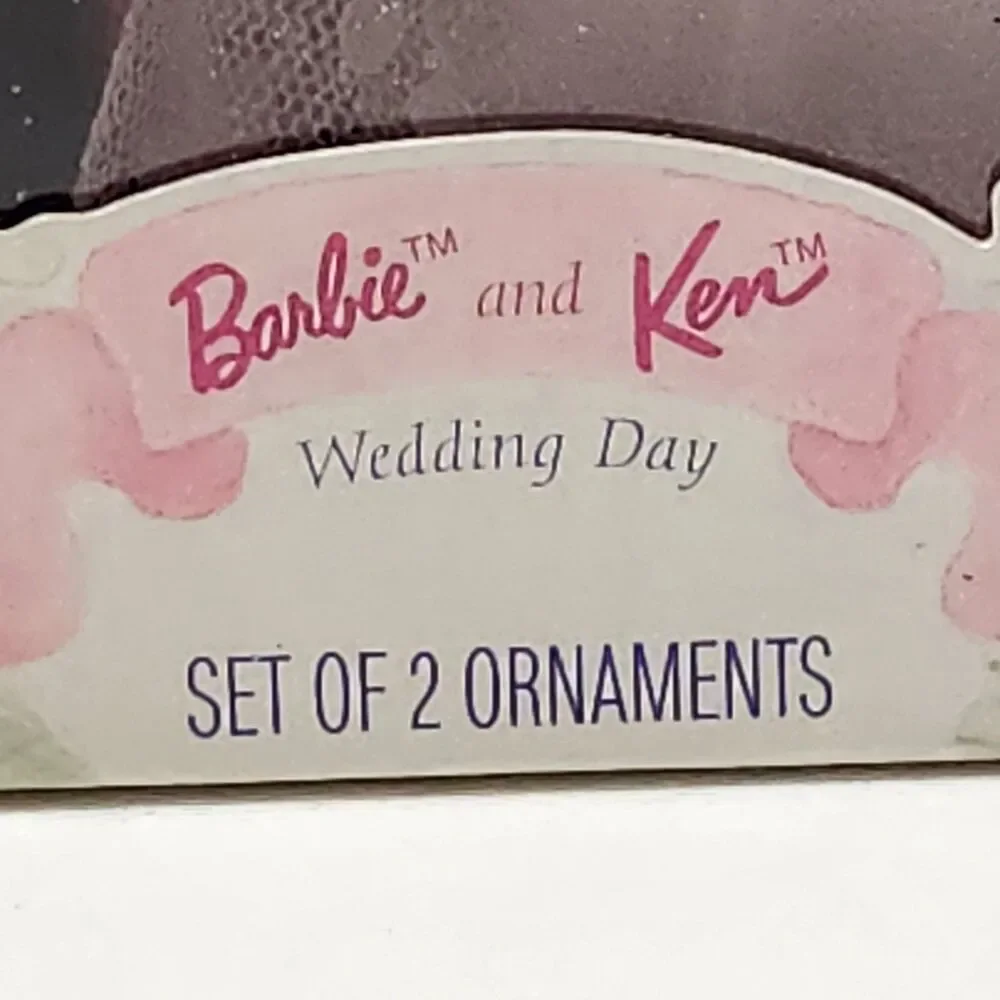 1997 Hallmark Keepsake Barbie Ken Wedding Day Ornament Boxed or Cake Topper